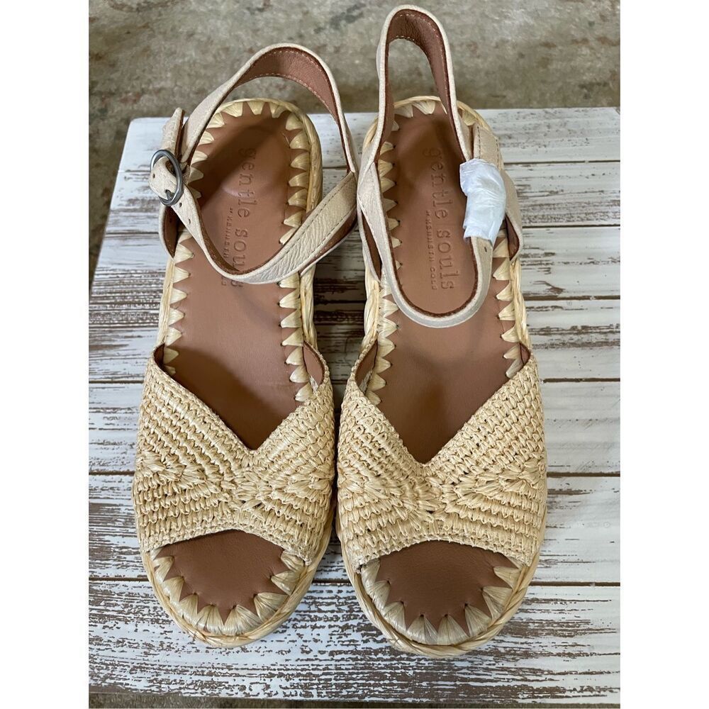 Gentle Souls Nomi Raffia Women’s Sandals 6.5 - Picture 7 of 7